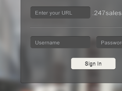 Log In cms ui ux