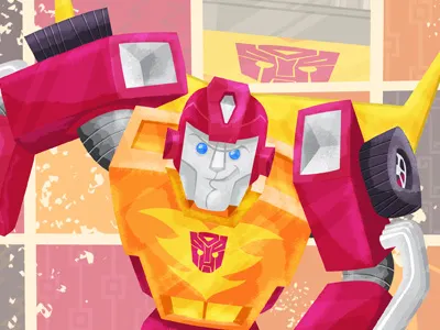 Hot Rod illustration transformers