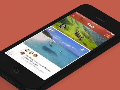 Path iOS 7 Concept concept ios 7 path redesign