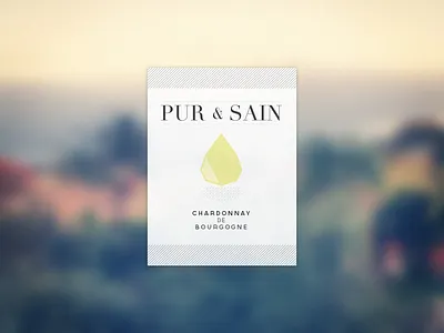 Wine label chardonnay label white wine