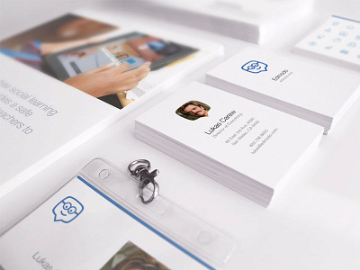 Edmodo Corporate Identity business card edmodo