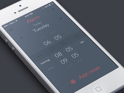 Alarm App alarm alarm app app app design design graphic graphic design interface interface design iphone user interface