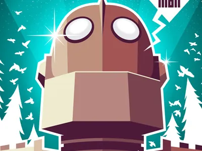 You Are Who You Choose To Be gallery illustration iron giant movies print robot vector