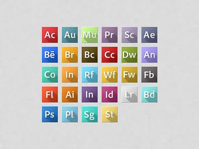 Adobe CC adobe cloud creative icons long psd rebound shadow