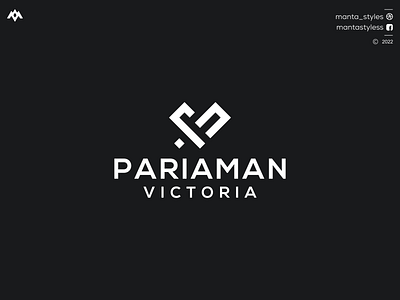 PARIAMAN VICTORIA app branding design icon illustration letter logo minimal pv logo ui vector vp logo