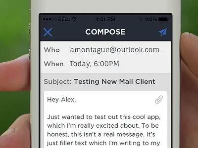 Send Later App app blue email ios iphone send later