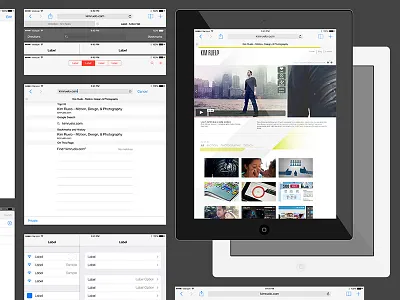 iOS 7 iPad AI Download ai download free freebie gui illustrator ios ios7 ipad psddd ui vector