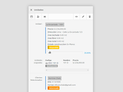 Panel app interface panel peru project slide ui user interface