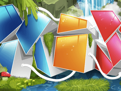 MistbN forest illustration mist water waterfall