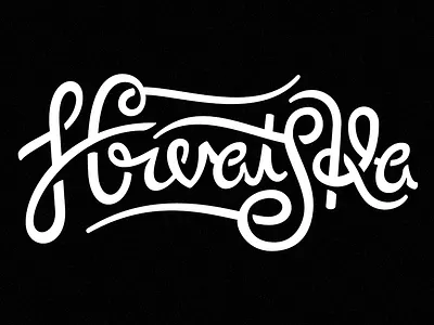 Hrvatska Script black and white croatia flourish hand lettering lettering ligature script type typism typography