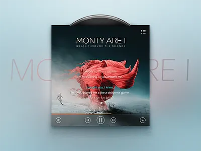 Music Player gui music music player ui design wells