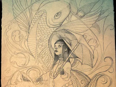 Girl Sketch illustration sketch