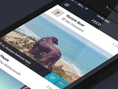 Photo Sharing App app application icons ios iphone photo ui