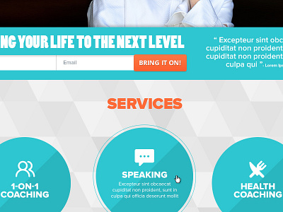 Monika Zands 1-Pager 1 page design web flat layout modern ux web design ui
