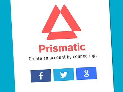 Launch Screen blue clean facebook flat ios iphone minimal modernism prismatic red twitter