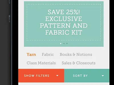 Mobile shop flat mobile stitches ui