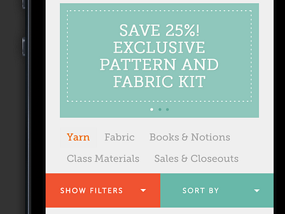 Mobile shop flat mobile stitches ui