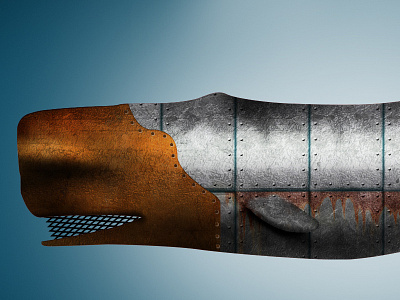 Sperm Whale 2 illustration justforfun metal photoshop whale