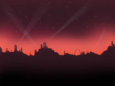 More Apocalypse Level apocalypse buildings destruction pixel press rubble sky st. louis stars the arch