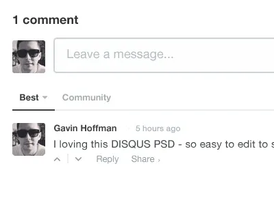 FREEBIE - Disqus Template for your design comments disqus freebie mockup psd social wireframe wordpress