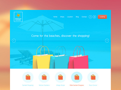 Shopping Site beach florida island shop shopping store