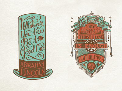 Holstee - Lincoln & Whitman Finals cards custom handmade lettering letterpress script stationery type typography vintage