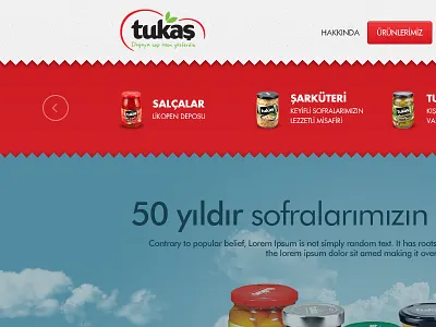 Tukas Web reDesing clean clouds food interface istanbul logo main psd template web website