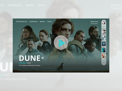 Streaming design UI design app branding clean design minimalist movies streaming tv app ui