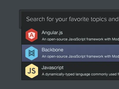 Search Autocomplete autocomplete bitcast dropdown search