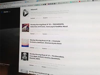 Cliperize Blog Redesgin blog cliperize music rebrush redesign video website
