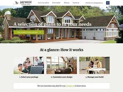 JayWest Country Homes goes responsive colourful construction flat home builder houses meta serif properties responsive simple web design website