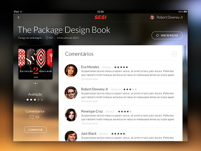 Sesi app concept app big background blur comments dark design ios ipad mini lines noise ui user interface