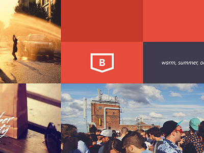 Moodboard Idea branding brooklyn flat identity logo minimal mood mood board red summer warm web design