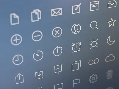 Thinnies 48 apple black blue icon icons ios ios7 iphone line pack stroke white