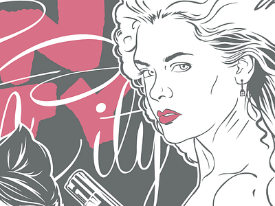 Bigger Picture Show - Sin City clean illustrated minimal movie poster sin city typography vector