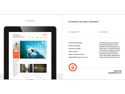 Small Business Brochure brochure cms gutensite print
