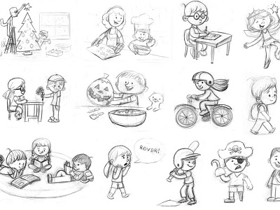 Spot Sketches illustration kids sketch