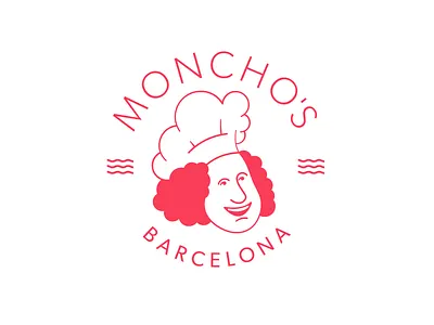 Moncho's brand redesign barcelona brand branding cook food identity illustration logo mark restaurant