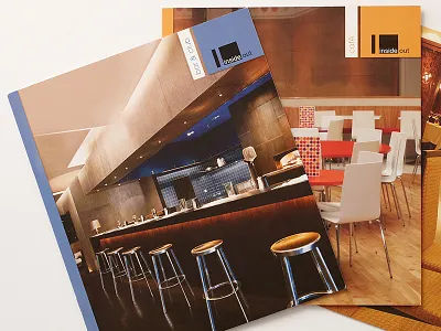 Inside Out Booklet advert booklet catalogue colorful furniture grid layout photo photography print