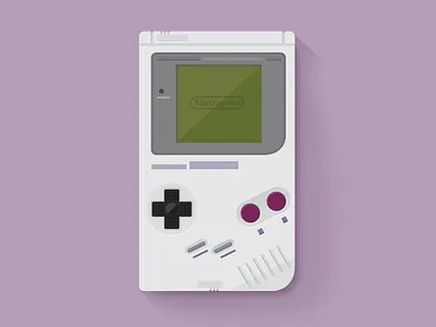 Gameboy flat flat design focus lab gameboy icon nintendo