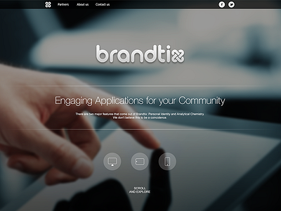 Landing page business corporate form home icon landing page ui