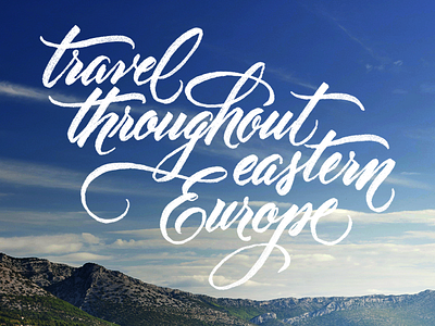 Eastern Europe | Venture #BucketList advertising bucketlist capital one ink inverted lettering script series type typography venture card