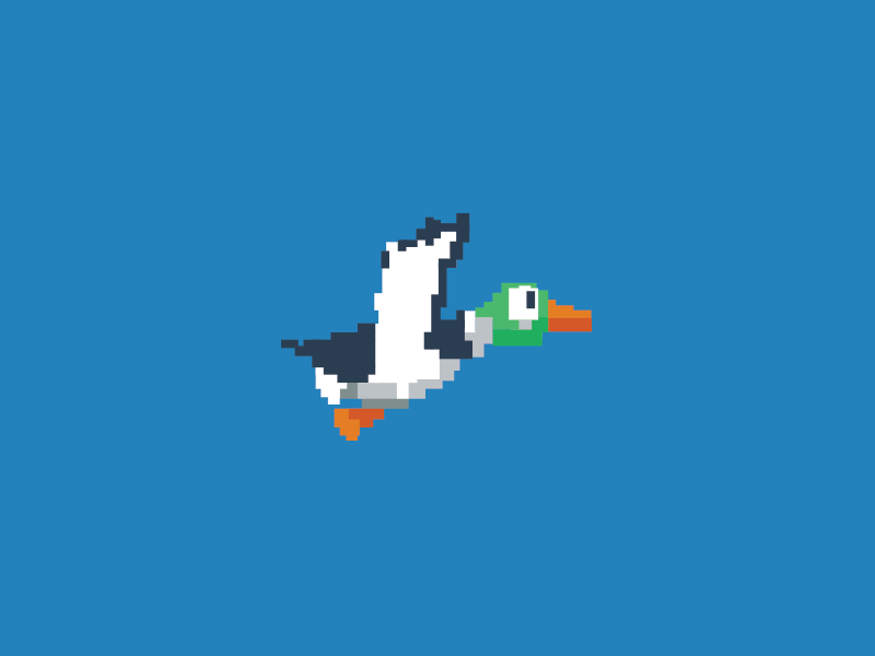 Damn Duck GIF duck flat hunt illustration vector