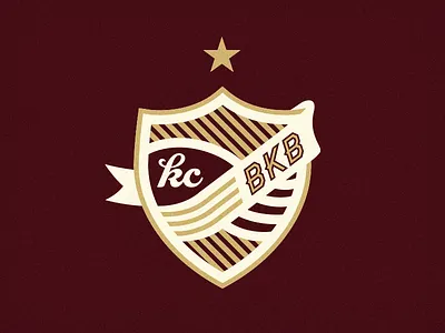 Kickball Crest crest kickball logo shield soccer star stripes team