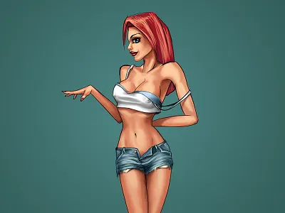 Kitty character for Russian pub baby character girl kitty pub pussy