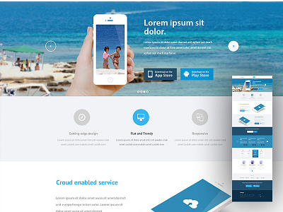 Landing page mockup applanding page apps blue web flat invite ios app landing page landing page pricing psd website table web ui website