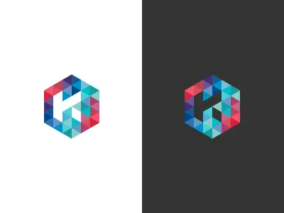 Kersvers Logo hexagon identity kersvers logo mark polygon triangle