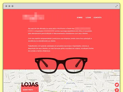 Eye ware - Landing Page eye glass glasses goggles optics shop store ware