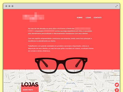 Eye ware - Landing Page eye glass glasses goggles optics shop store ware