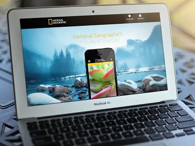 Pic Of Day App app clean iphone landing splash